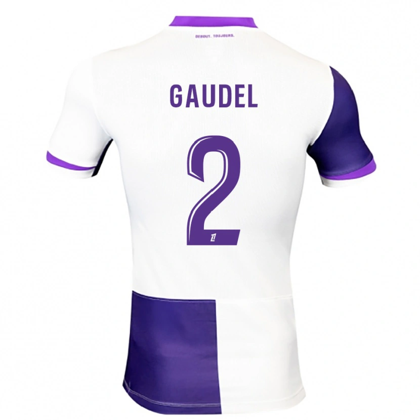 Danxen Mulher Camisola Raphaël Gaudel #2 Roxo Branco Principal 2025/26 Camisa Brasil