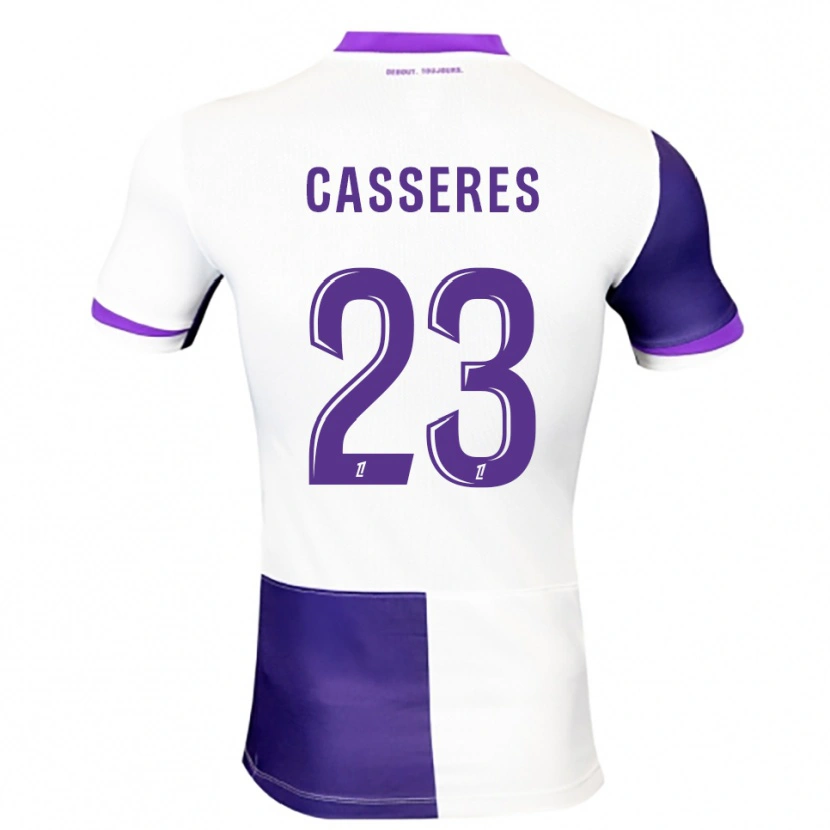 Danxen Mulher Camisola Cristian Cásseres Jr. #23 Roxo Branco Principal 2025/26 Camisa Brasil
