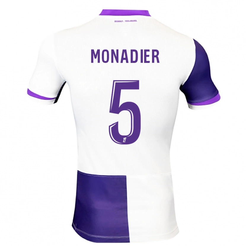 Danxen Mulher Camisola Pauline Monadier #5 Roxo Branco Principal 2025/26 Camisa Brasil
