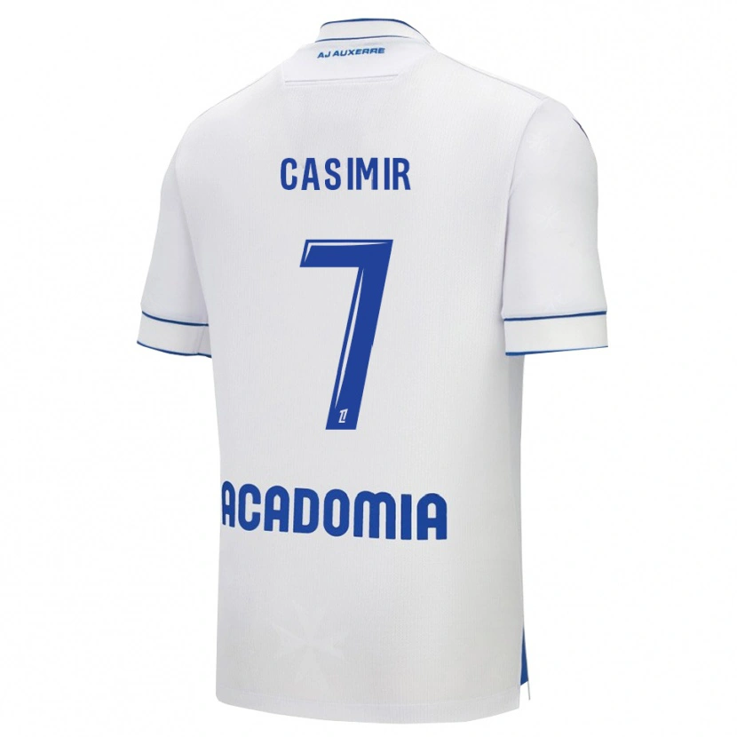Danxen Mulher Camisola Josué Casimir #7 Branco Azul Principal 2025/26 Camisa Brasil