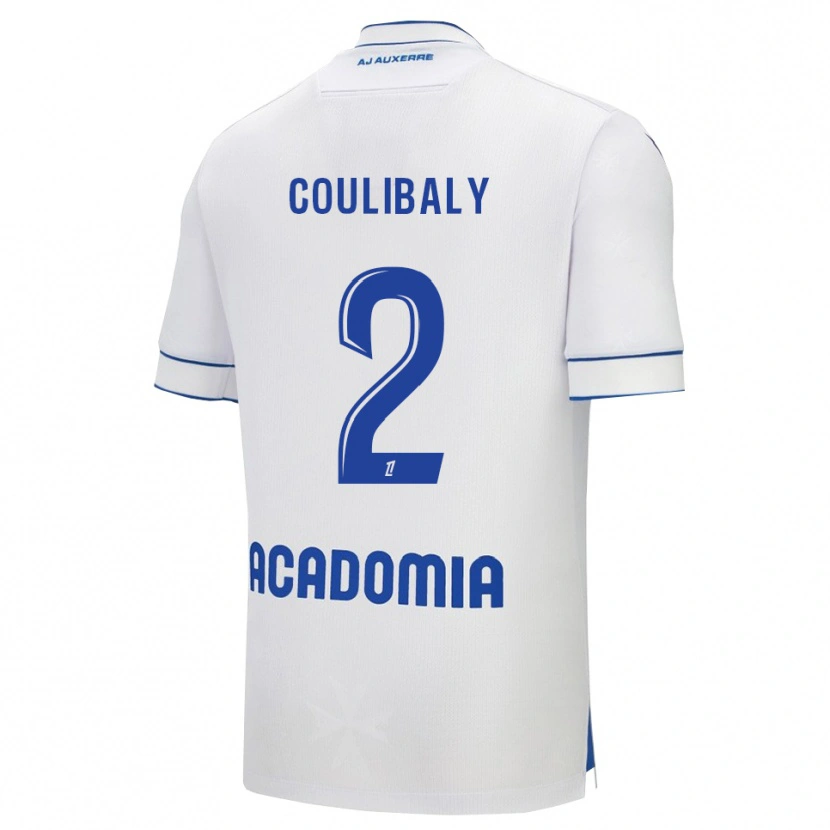 Danxen Mulher Camisola Mohamed Coulibaly #2 Branco Azul Principal 2025/26 Camisa Brasil