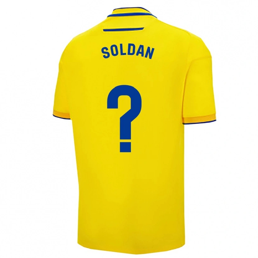 Danxen Mulher Camisola Iván Soldán #0 Amarelo Marinho Principal 2025/26 Camisa Brasil