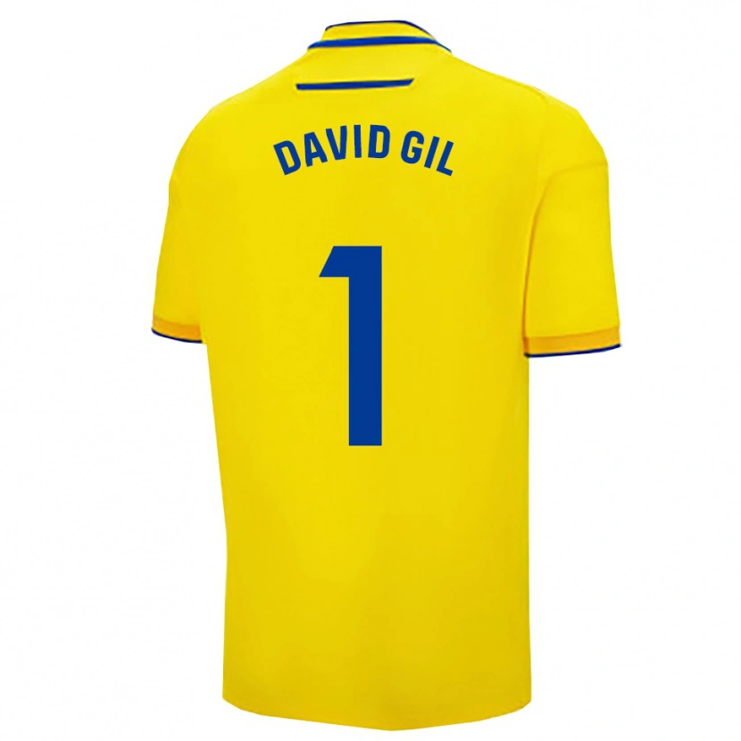 Danxen Mulher Camisola David Gil #1 Amarelo Marinho Principal 2025/26 Camisa Brasil