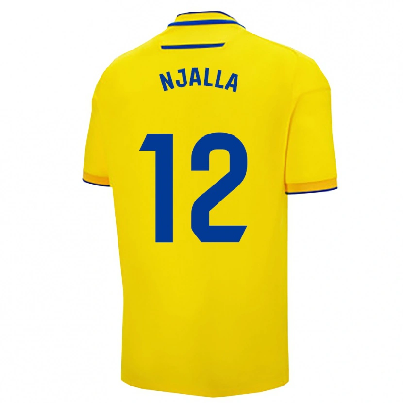 Danxen Mulher Camisola Nico Njalla #12 Amarelo Marinho Principal 2025/26 Camisa Brasil
