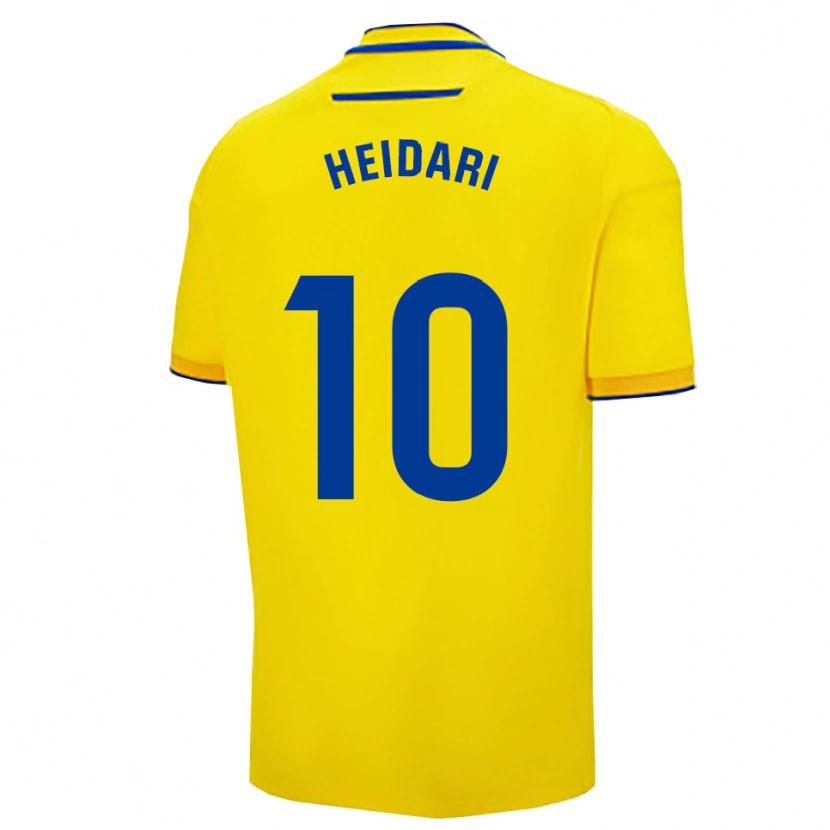 Danxen Mulher Camisola Arman Heidari #10 Amarelo Marinho Principal 2025/26 Camisa Brasil