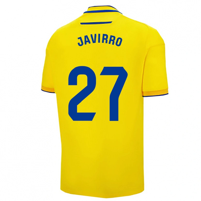 Danxen Mulher Camisola Javirro #27 Amarelo Marinho Principal 2025/26 Camisa Brasil