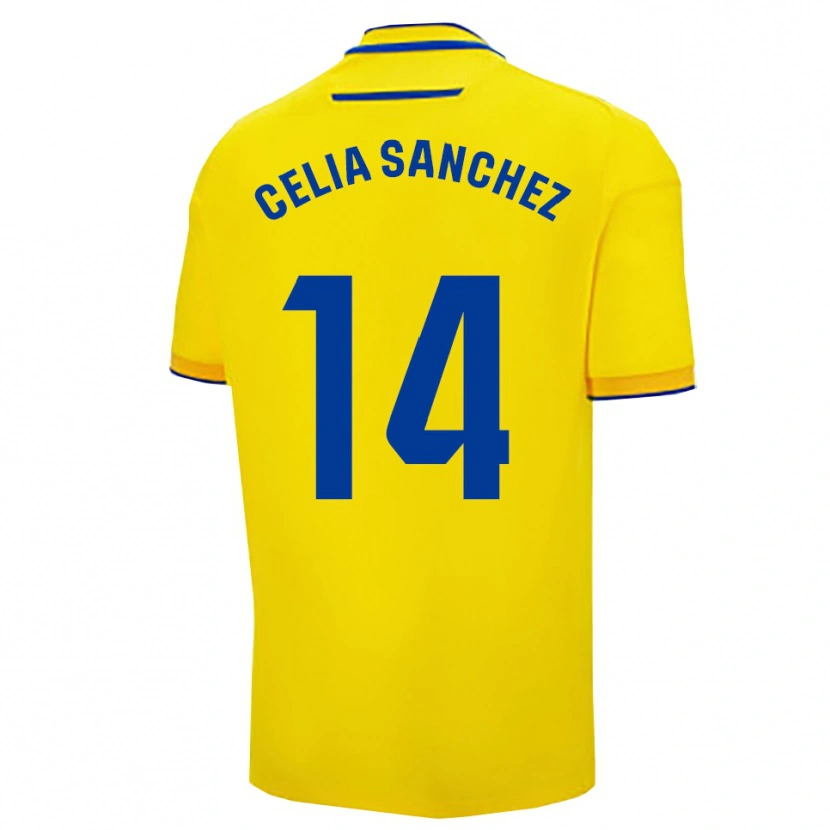 Danxen Mulher Camisola Celia Sánchez García #14 Amarelo Marinho Principal 2025/26 Camisa Brasil