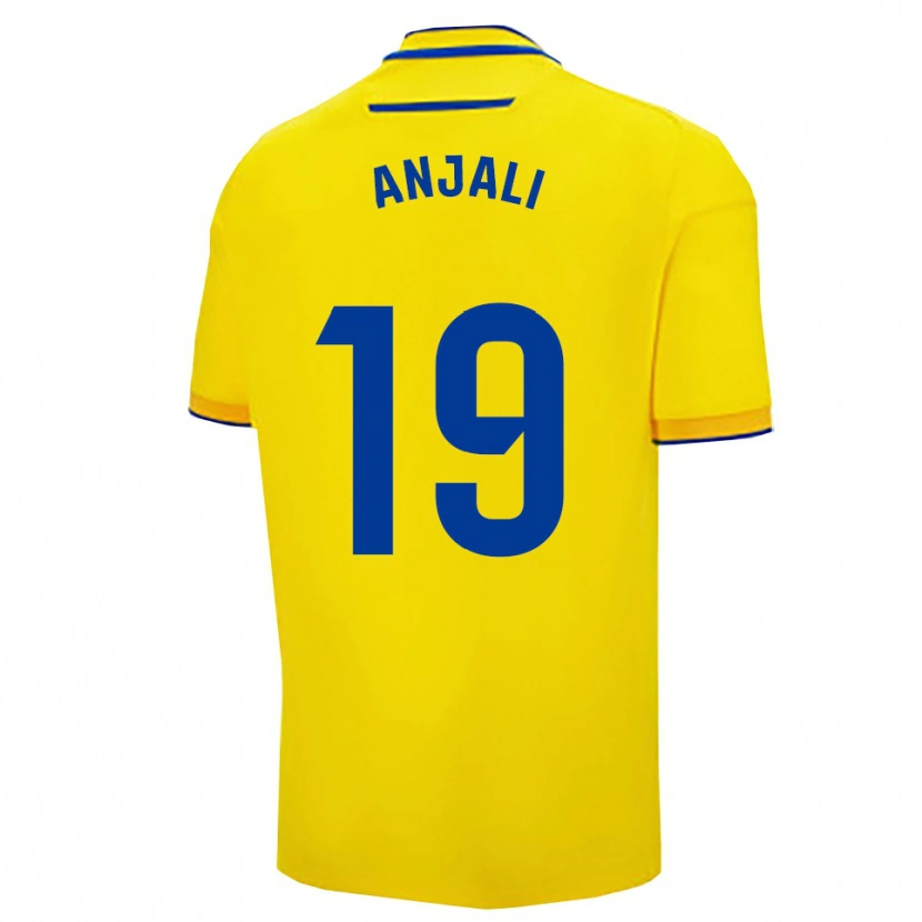 Danxen Mulher Camisola Anjali Jane Kaur Singh #19 Amarelo Marinho Principal 2025/26 Camisa Brasil