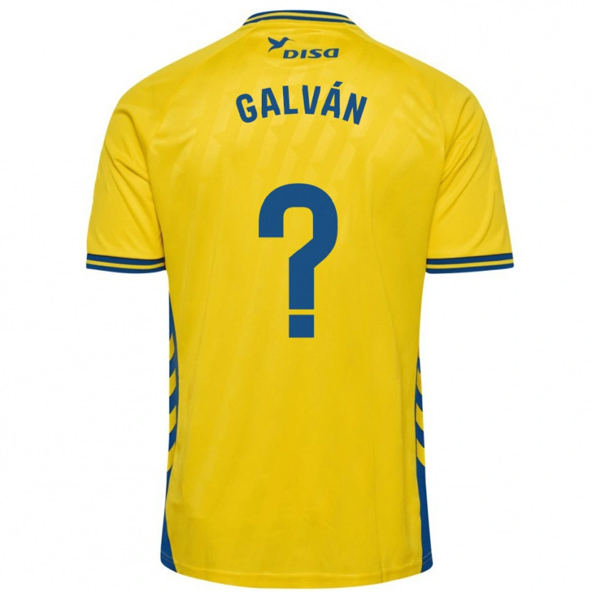 Danxen Mulher Camisola Carlos Galván #0 Amarelo Azul Principal 2025/26 Camisa Brasil