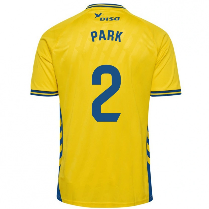 Danxen Mulher Camisola Marvin Park #2 Amarelo Azul Principal 2025/26 Camisa Brasil
