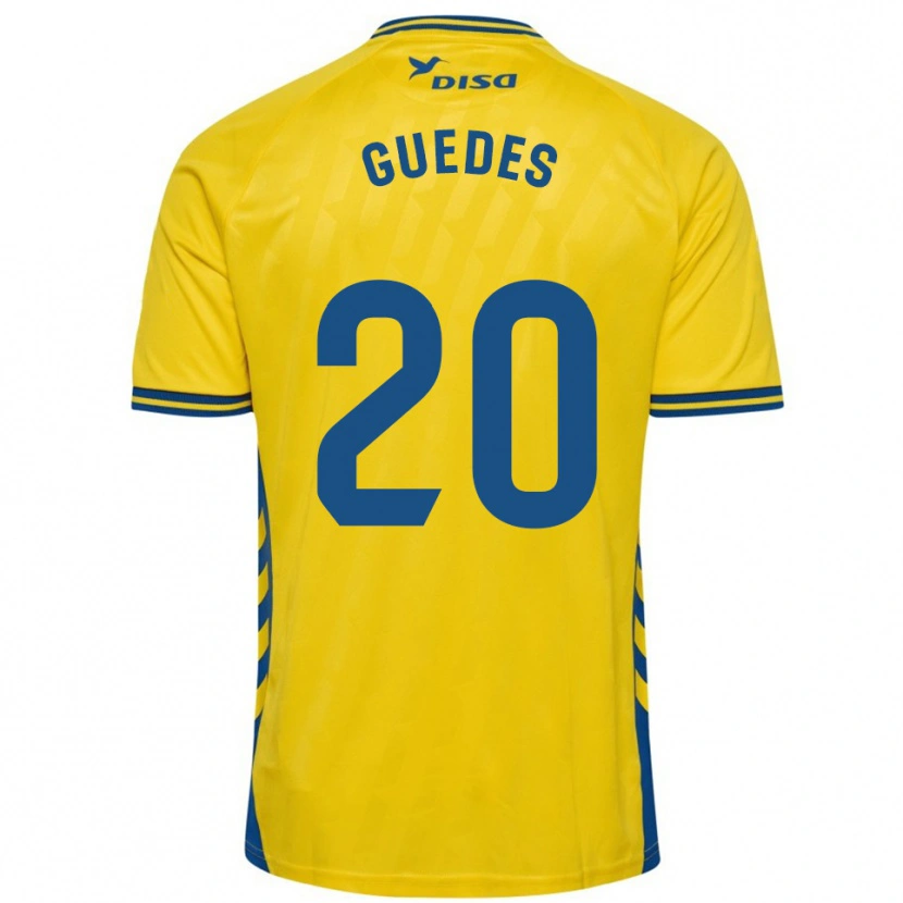Danxen Mulher Camisola Johan Guedes #20 Amarelo Azul Principal 2025/26 Camisa Brasil