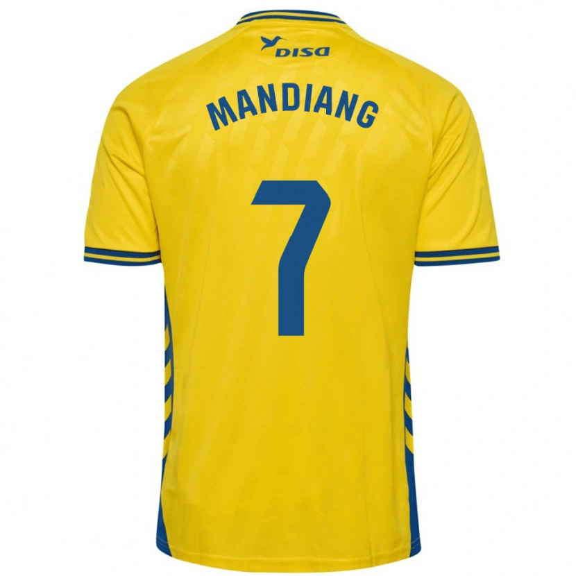 Danxen Mulher Camisola Saliou Mandiang #7 Amarelo Azul Principal 2025/26 Camisa Brasil
