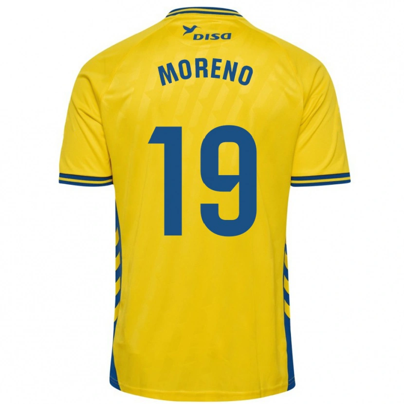 Danxen Mulher Camisola Fernando Moreno #19 Amarelo Azul Principal 2025/26 Camisa Brasil