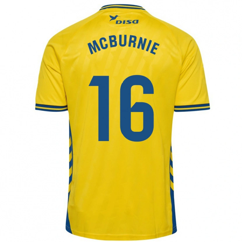 Danxen Mulher Camisola Oli Mcburnie #16 Amarelo Azul Principal 2025/26 Camisa Brasil