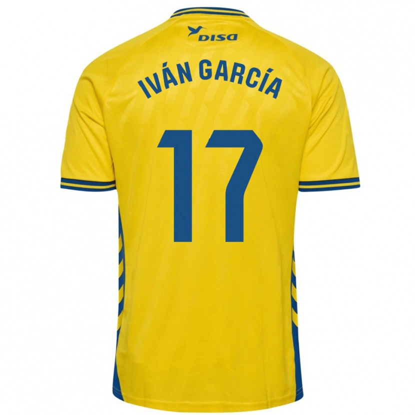 Danxen Mulher Camisola Iván García #17 Amarelo Azul Principal 2025/26 Camisa Brasil