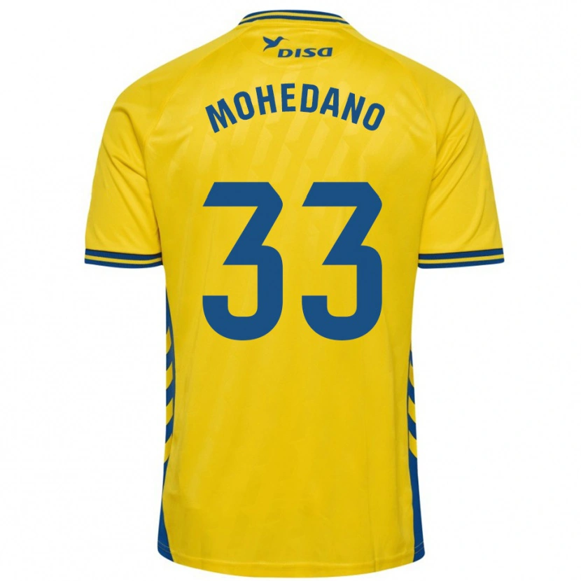 Danxen Mulher Camisola Eduard Mohedano #33 Amarelo Azul Principal 2025/26 Camisa Brasil