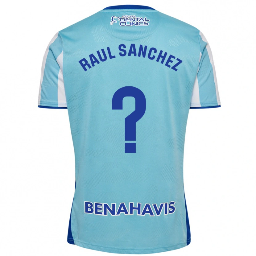 Danxen Mulher Camisola Raul Sánchez #0 Azul Celeste Branco Principal 2025/26 Camisa Brasil