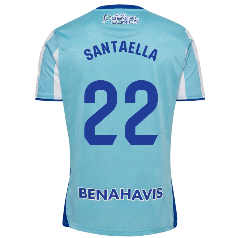 Danxen Mulher Camisola Miguel Santaella #22 Azul Celeste Branco Principal 2025/26 Camisa Brasil