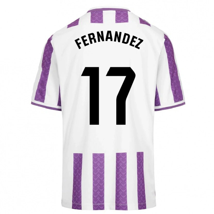Danxen Mulher Camisola Dani Fernández #17 Roxo Branco Principal 2025/26 Camisa Brasil