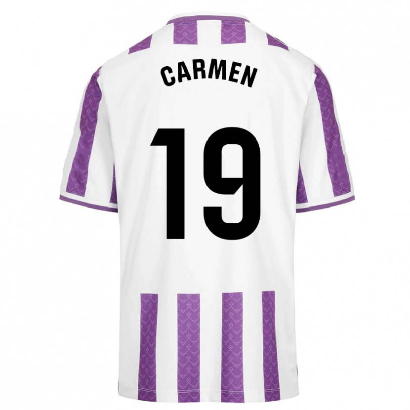 Danxen Mulher Camisola Carmen García Morquecho #19 Roxo Branco Principal 2025/26 Camisa Brasil