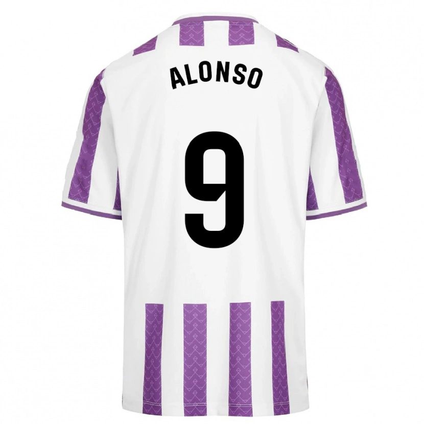 Danxen Mulher Camisola María Alonso Hidalgo #9 Roxo Branco Principal 2025/26 Camisa Brasil