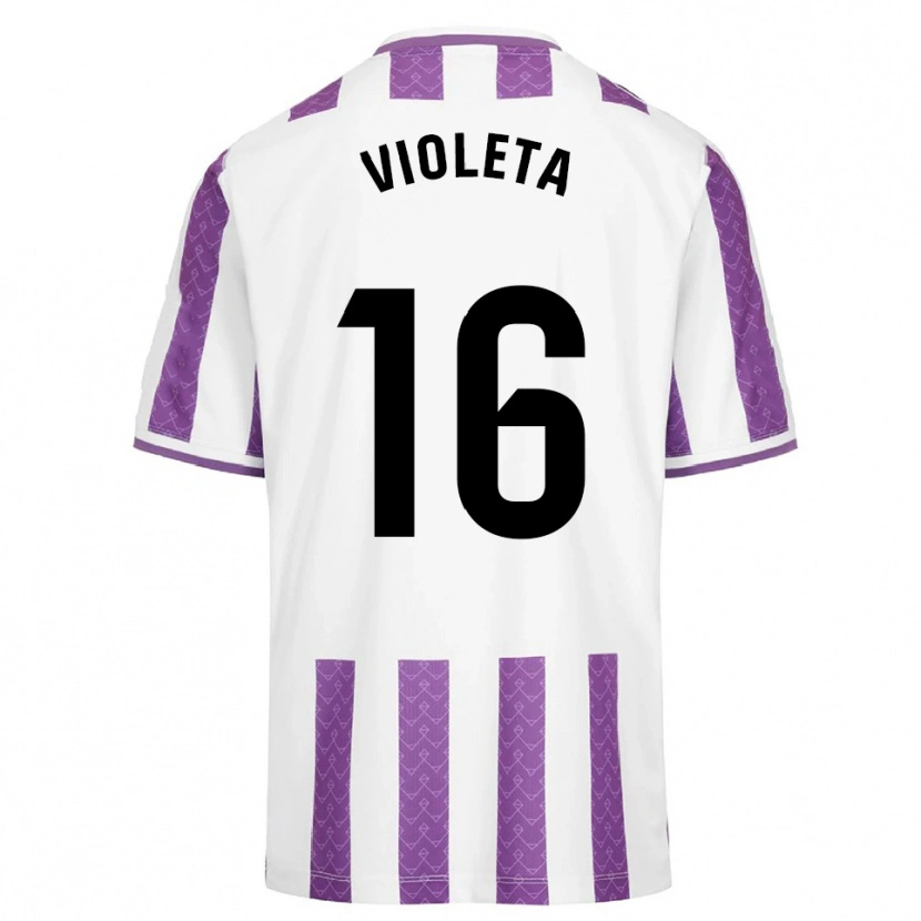 Danxen Mulher Camisola Violeta Antón Guerrero #16 Roxo Branco Principal 2025/26 Camisa Brasil