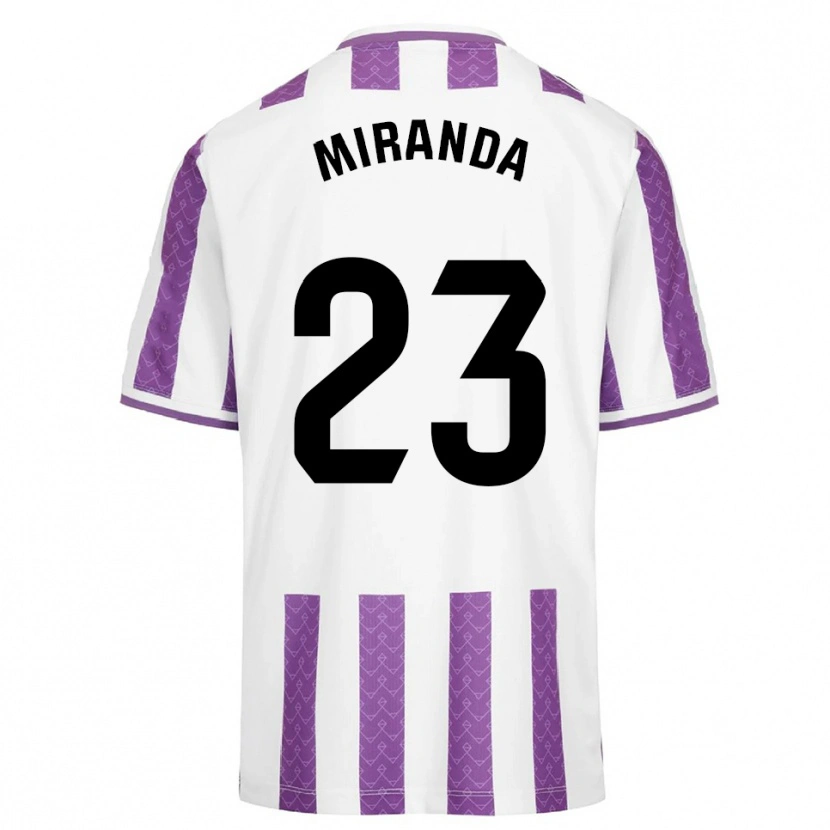 Danxen Mulher Camisola João Miranda #23 Roxo Branco Principal 2025/26 Camisa Brasil