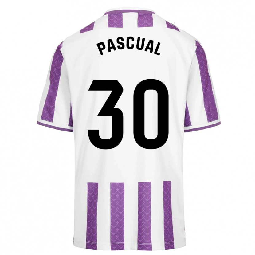 Danxen Mulher Camisola Adrián Pascual #30 Roxo Branco Principal 2025/26 Camisa Brasil