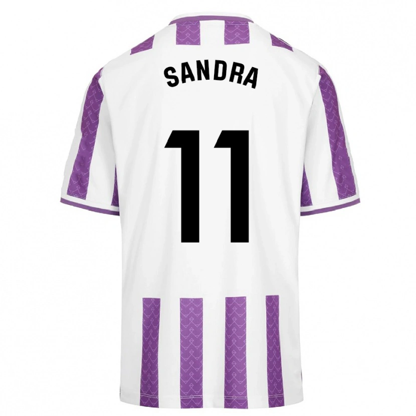 Danxen Mulher Camisola Sandra Luengo González #11 Roxo Branco Principal 2025/26 Camisa Brasil
