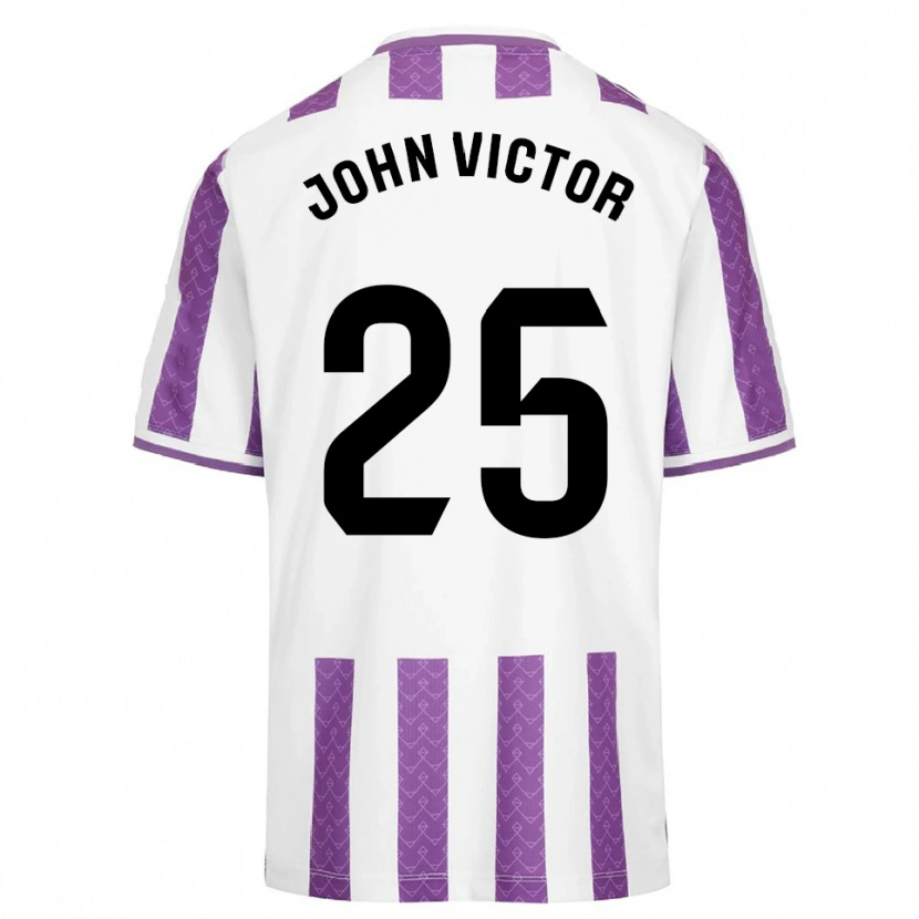 Danxen Mulher Camisola John Victor #25 Roxo Branco Principal 2025/26 Camisa Brasil