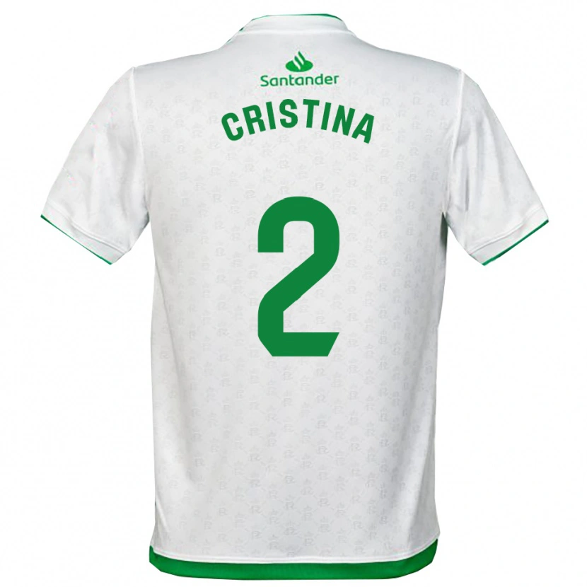 Danxen Mulher Camisola Cristina Muñoz García #2 Verde Branco Principal 2025/26 Camisa Brasil