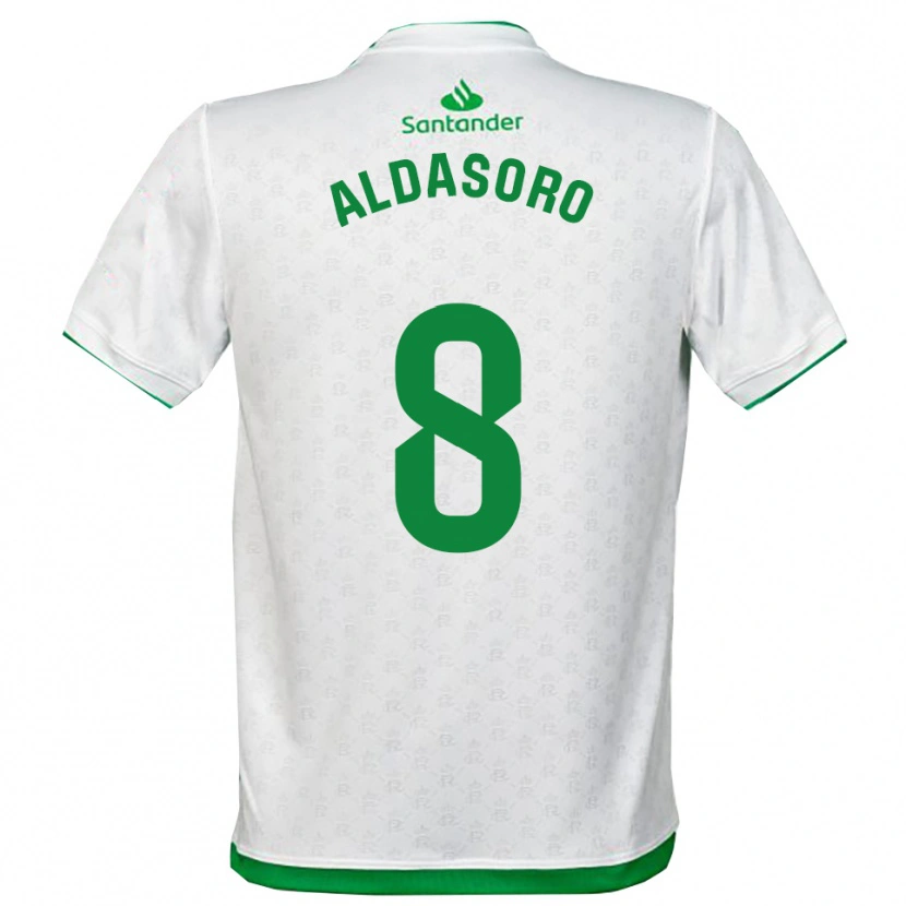 Danxen Mulher Camisola Aritz Aldasoro #8 Verde Branco Principal 2025/26 Camisa Brasil