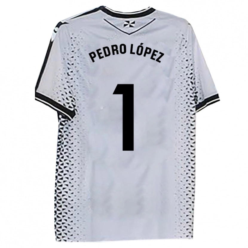 Danxen Mulher Camisola Pedro López #1 Branco Preto Principal 2025/26 Camisa Brasil