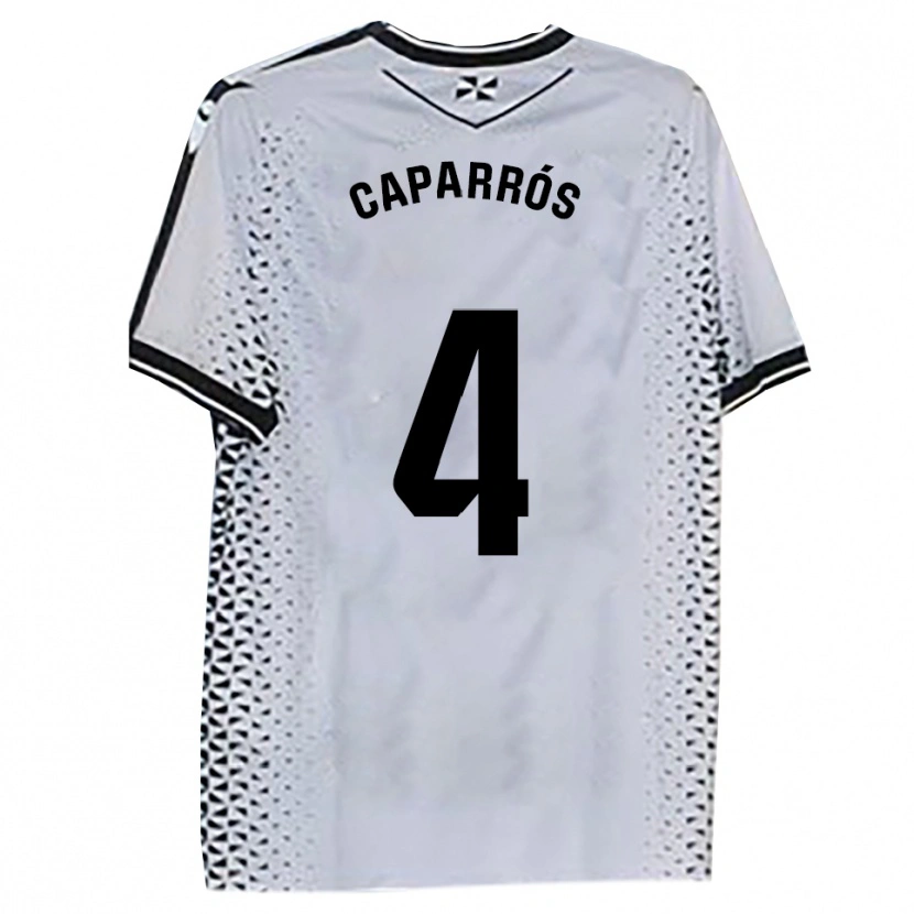 Danxen Mulher Camisola Albert Caparrós #4 Branco Preto Principal 2025/26 Camisa Brasil