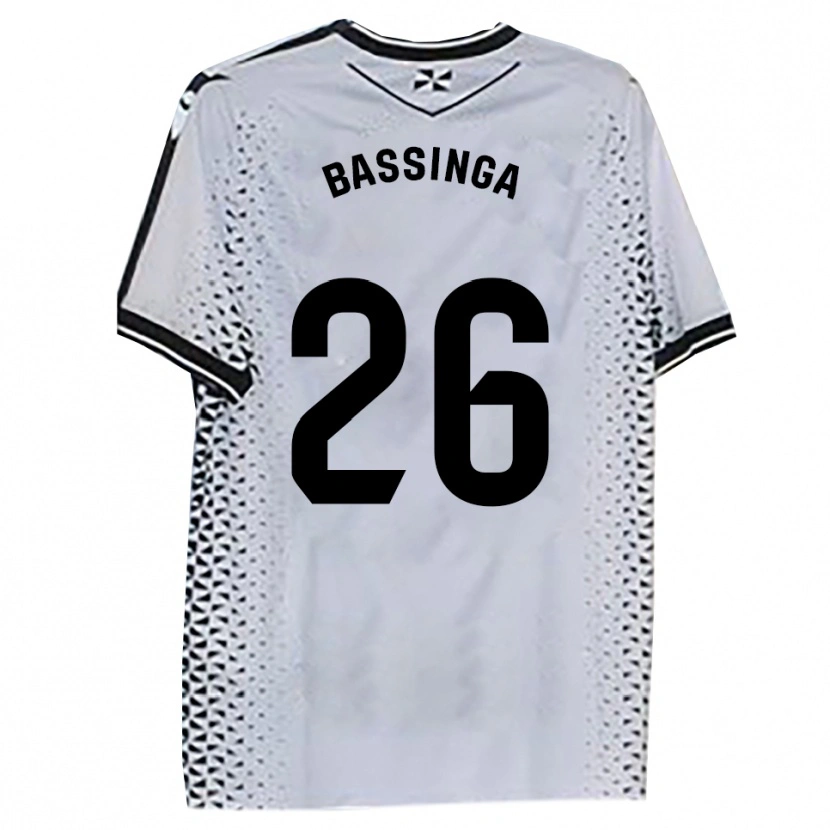 Danxen Mulher Camisola Aboubacar Bassinga #26 Branco Preto Principal 2025/26 Camisa Brasil
