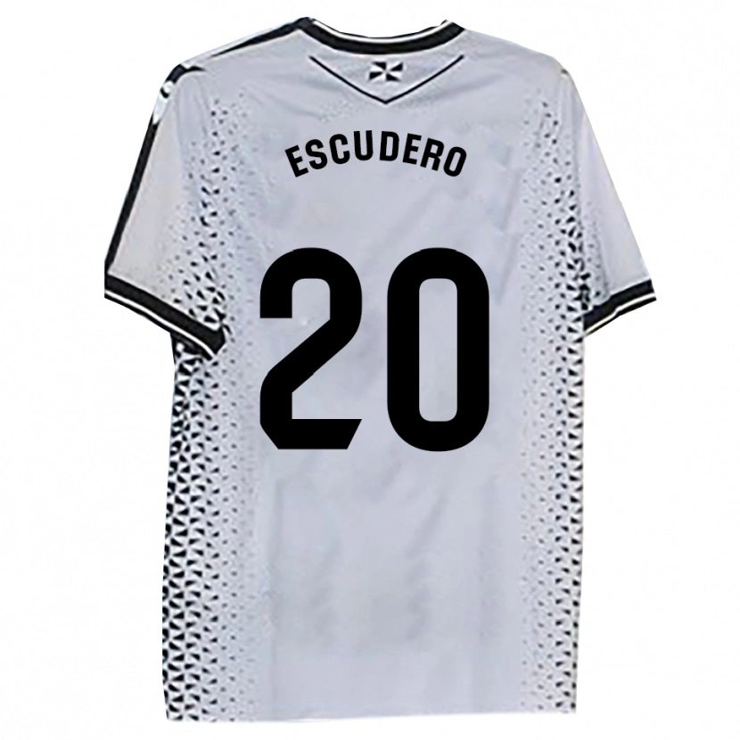 Danxen Mulher Camisola Andy Escudero #20 Branco Preto Principal 2025/26 Camisa Brasil