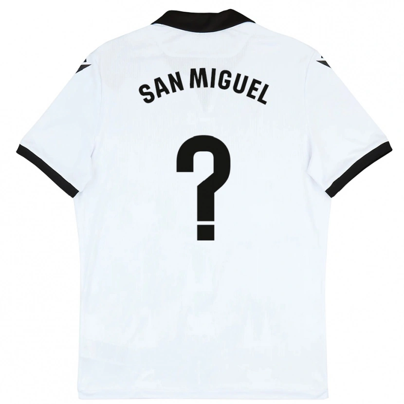Danxen Mulher Camisola Darío San Miguel #0 Branco Preto Principal 2025/26 Camisa Brasil
