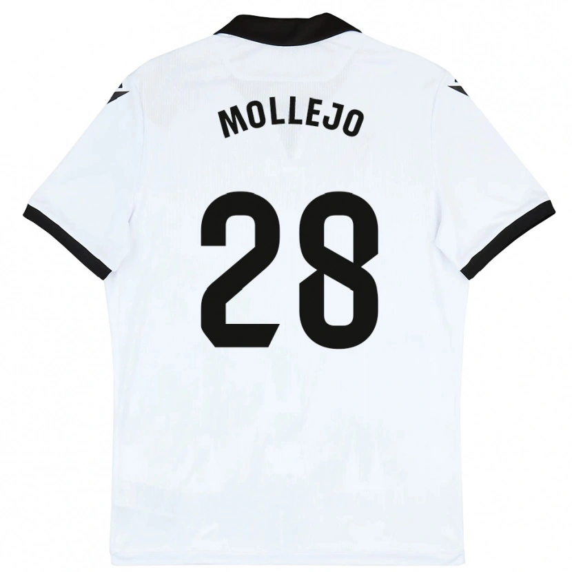 Danxen Mulher Camisola Víctor Mollejo #28 Branco Preto Principal 2025/26 Camisa Brasil