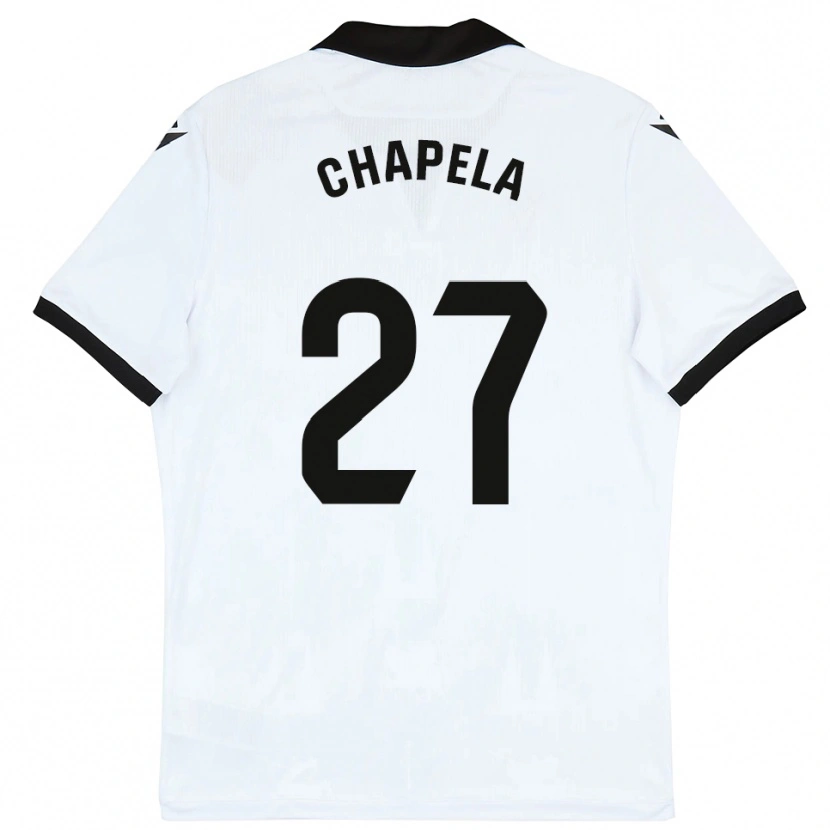 Danxen Mulher Camisola Iván Chapela #27 Branco Preto Principal 2025/26 Camisa Brasil