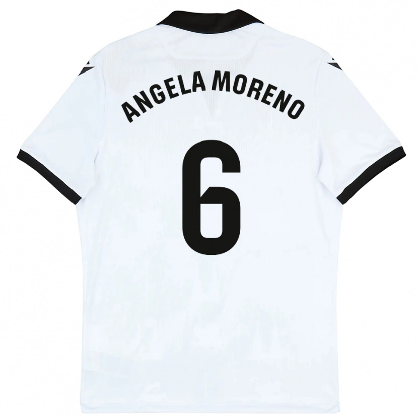 Danxen Mulher Camisola Angela Moreno #6 Branco Preto Principal 2025/26 Camisa Brasil