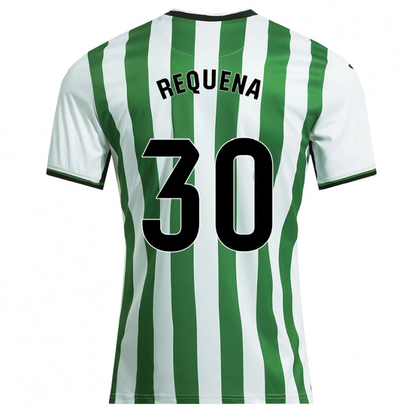 Danxen Mulher Camisola Dani Requena #30 Branco Verde Principal 2025/26 Camisa Brasil