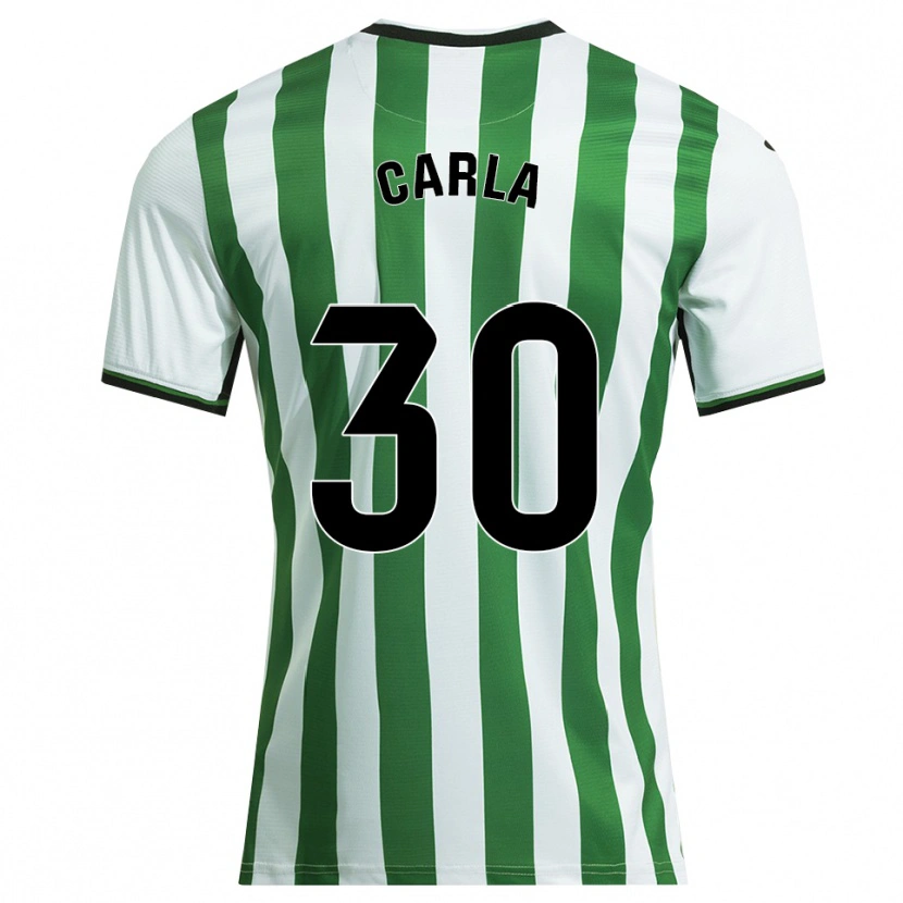 Danxen Mulher Camisola Carla Rojas Noguera #30 Branco Verde Principal 2025/26 Camisa Brasil