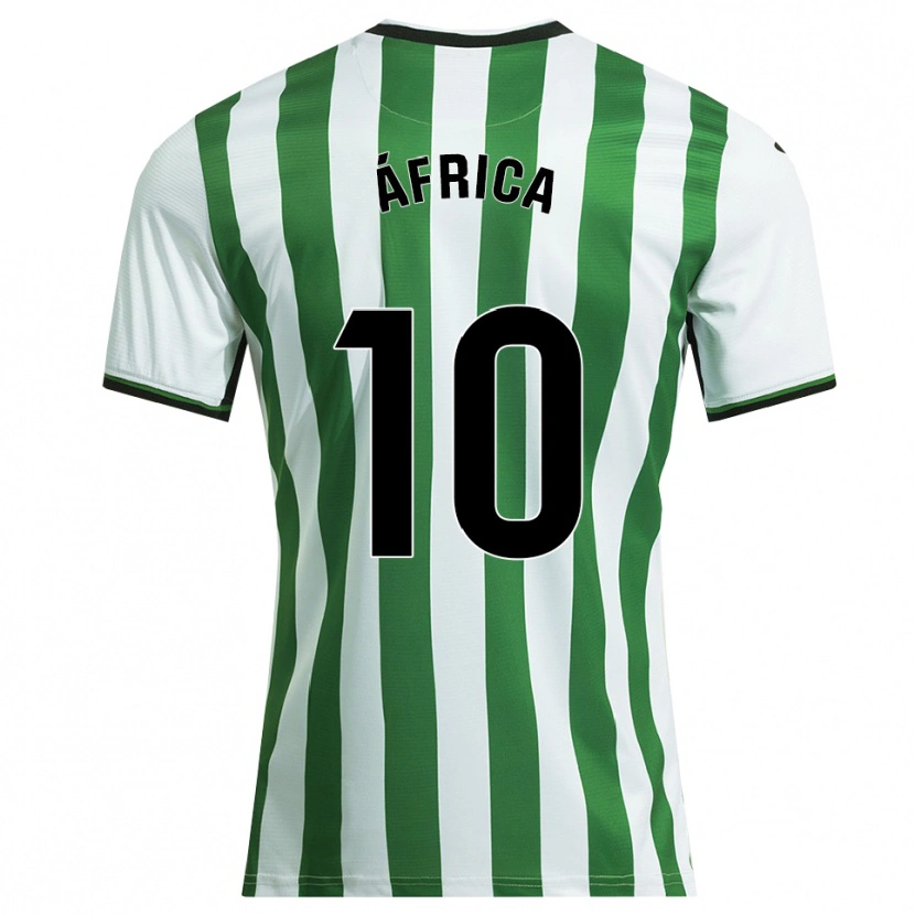 Danxen Mulher Camisola África Roldán Ramirez #10 Branco Verde Principal 2025/26 Camisa Brasil