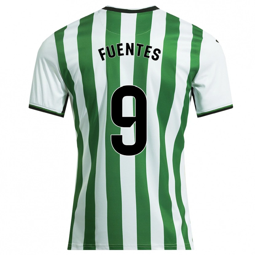 Danxen Mulher Camisola Adrián Fuentes #9 Branco Verde Principal 2025/26 Camisa Brasil