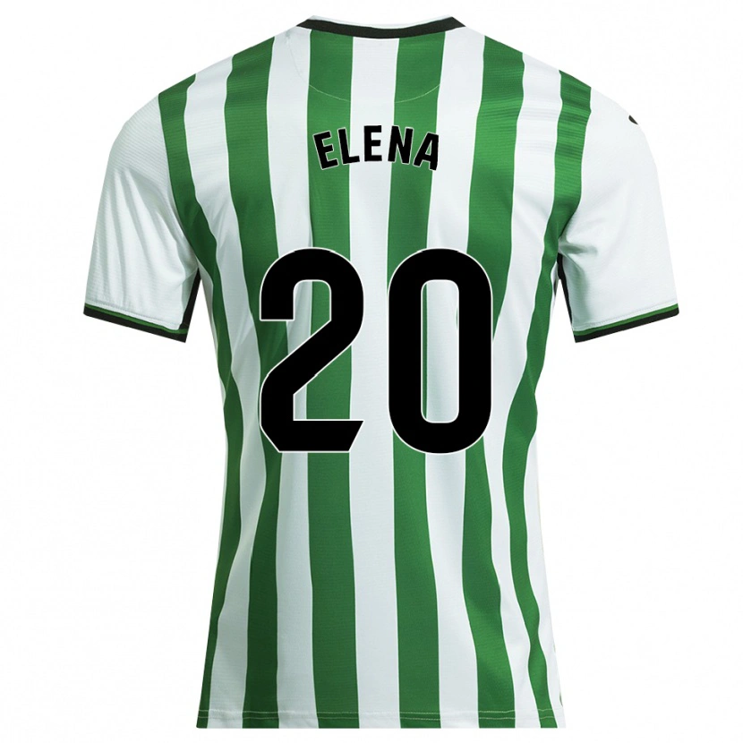 Danxen Mulher Camisola Elena Lozano Gallego #20 Branco Verde Principal 2025/26 Camisa Brasil