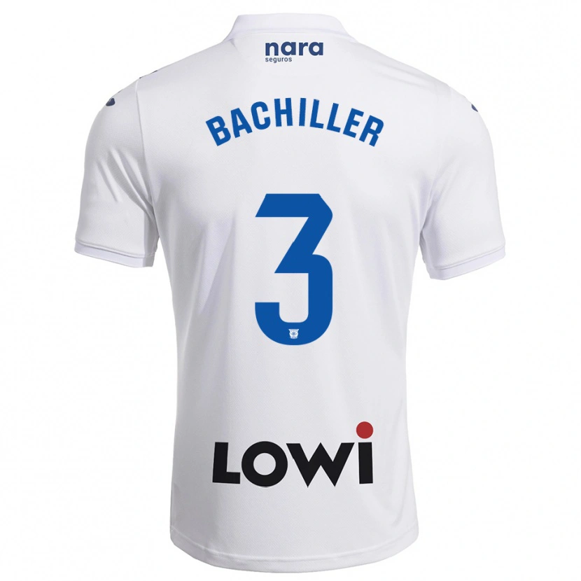 Danxen Mulher Camisola Iker Bachiller #3 Branco Marinho Principal 2025/26 Camisa Brasil