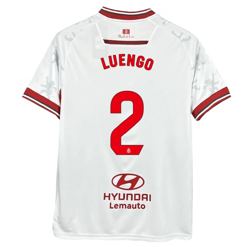 Danxen Mulher Camisola Carlos Luengo #2 Branco Vermelho Principal 2025/26 Camisa Brasil
