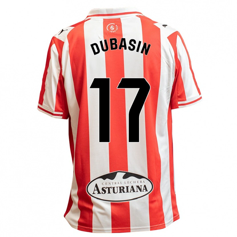 Danxen Mulher Camisola Jonathan Dubasin #17 Branco Vermelho Principal 2025/26 Camisa Brasil