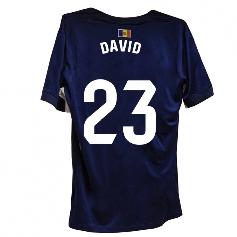 Danxen Mulher Camisola David De La Fuente #23 Azul Marinho Branco Principal 2025/26 Camisa Brasil