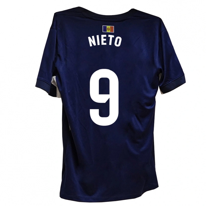 Danxen Mulher Camisola Manu Nieto #9 Azul Marinho Branco Principal 2025/26 Camisa Brasil